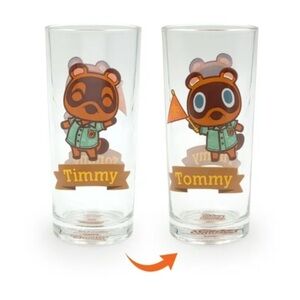 Animal Crossing Timmy and Tommy Glass Set